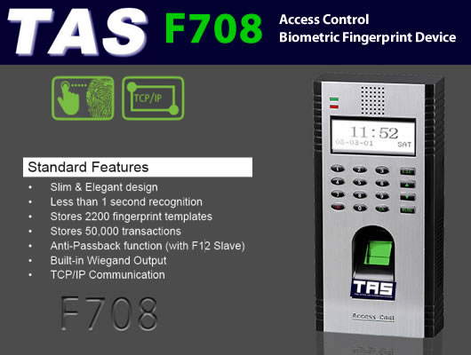 F708 Biometric Fingerprint